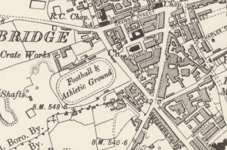 Stoke on Trent - Hanley Cobridge : Map credit National Library of Scotland